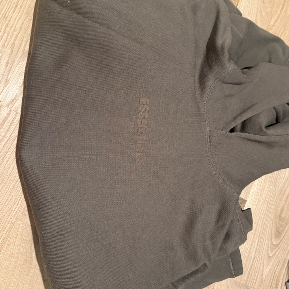 Essentials fear of God hoodie womens size XS dark green like new essence hoodie